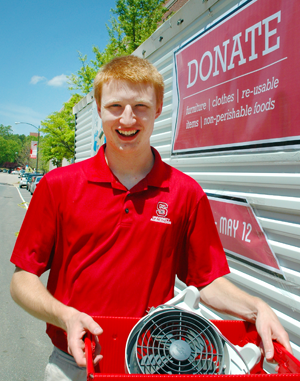 Student efforts helped divert one third of all discarded material during move out from landfills and to recycling centers or local nonprofits for reuse.
