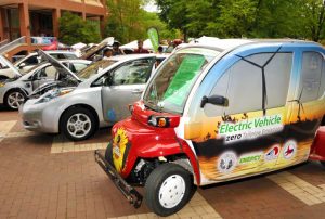 More than a dozen alternative energy vehicles will be on display on Oct. 2.