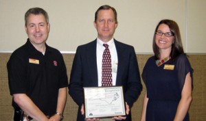 NC State received an Award of Excellence from the state for its energy saving efforts.