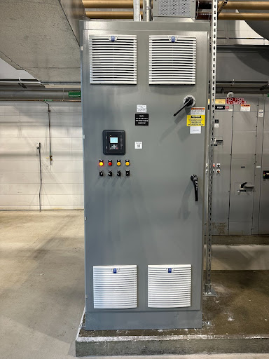 Newly installed VFD at Yarbrough Central Utility Plant