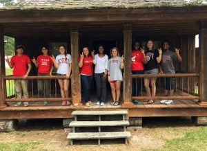 Part of the students’ experience with the Lumbee Tribe included a visit to the Indian Cultural Center.