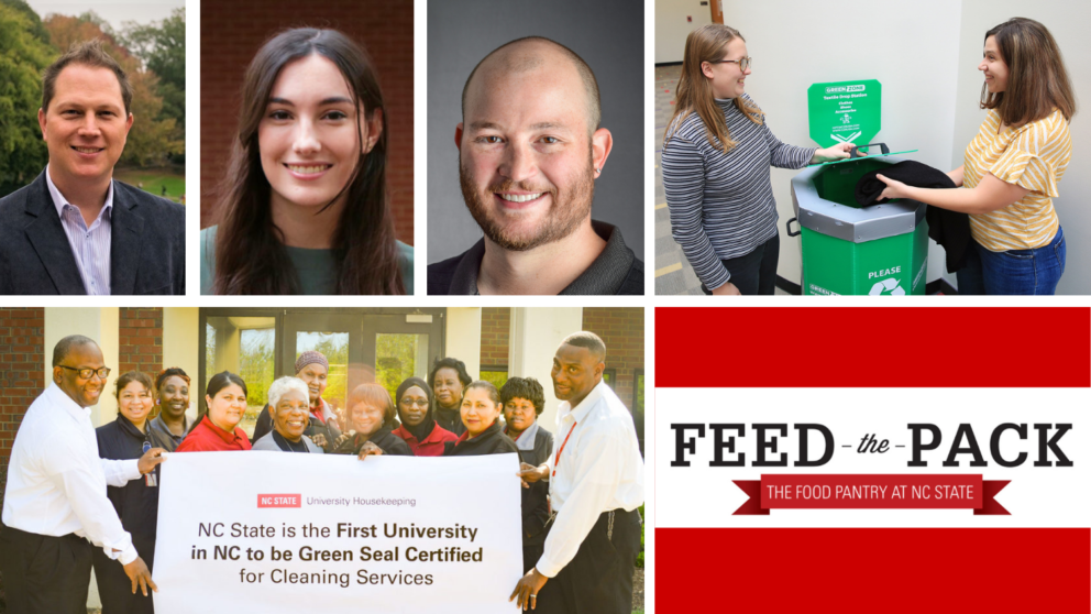 Winners of the 2021 NC State Sustainability Awards.