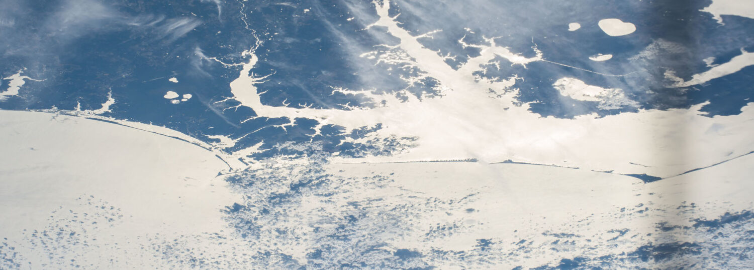 A NASA space shot of Pamlico Sound.