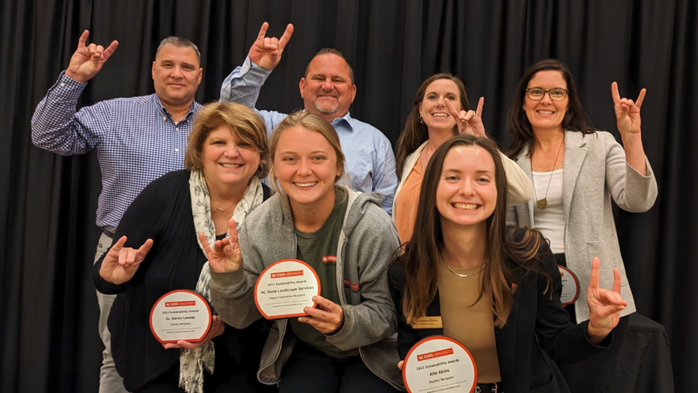 The 2023 Winners of NC State's Sustainability Awards.