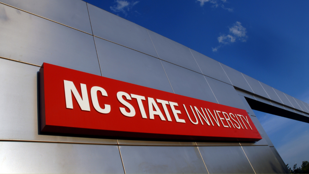 NC State University Sign.