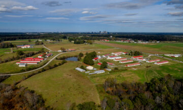 aerial view of the Lake Wheeler Road Field Laboratory