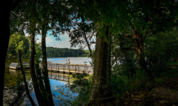 Lake Raleigh on Centennial Campus offers scenic views and recreational activities.