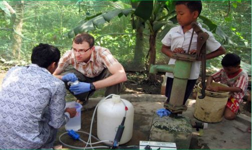 Dr. Matt Polizzotto conducts research in southeast Asian countries such as Cambodia.