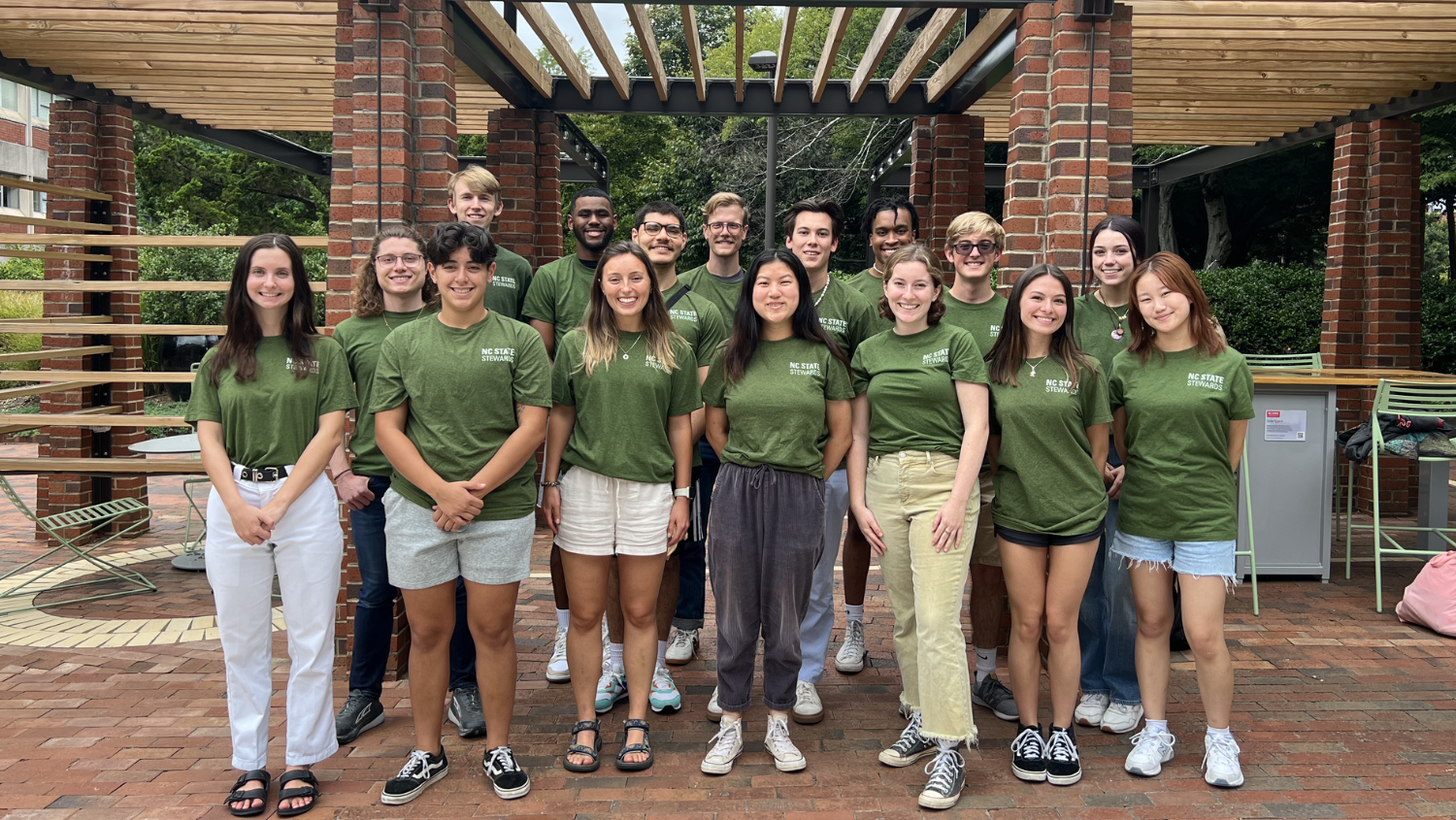 The 2022 Sustainability Stewards pose together in a group.