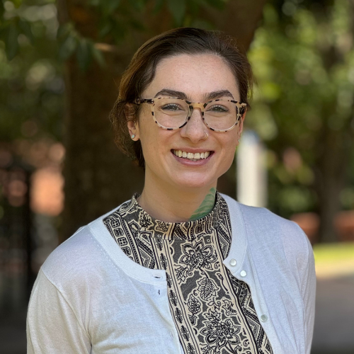 Sarah Harris CAC student intern campus as a classroom headshot