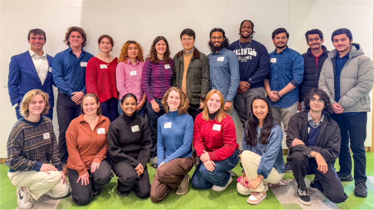 Students pose for group photo as part of Sustainable Futures Fellows program Jan 2025