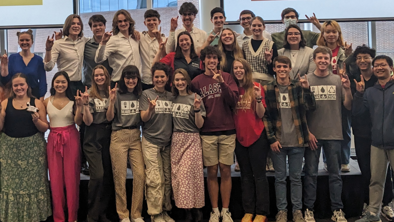 Group photo of winners from the 2024 Make-A-Thon competition